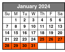 Brooklyn Bridge Bike Tour enero Schedule