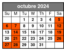 Spanish octubre Schedule