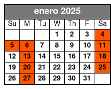 Spanish enero Schedule