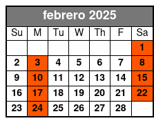 Spanish febrero Schedule