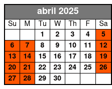 Spanish abril Schedule