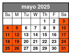 Spanish mayo Schedule