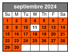 Exclusive septiembre Schedule