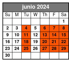Bus Tour + Tor Observatory junio Schedule