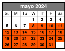 2 Hour Bike Tour, Regular Bike mayo Schedule