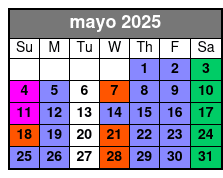 Orchestra Rows A-P mayo Schedule