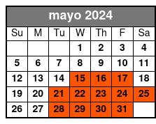 Italian Food Tour mayo Schedule