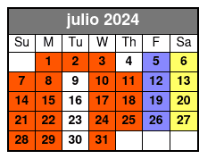 Mezzanine julio Schedule
