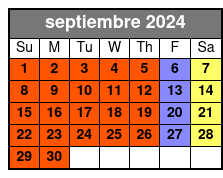 Balcony septiembre Schedule