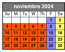 Balcony noviembre Schedule