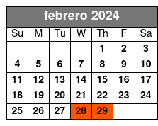 All Day Bike Rental febrero Schedule