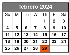 Group Tour febrero Schedule