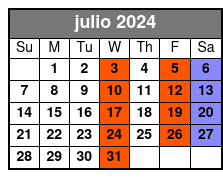 10am Tour julio Schedule