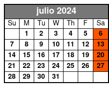 Public Tour julio Schedule