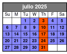 Liberty Cruise Standard julio Schedule