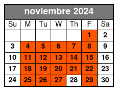 Start Times noviembre Schedule