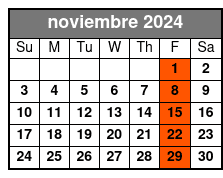 12:00pm - Fri noviembre Schedule
