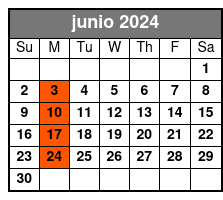 9:00am - Mon junio Schedule