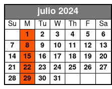 9:00am - Mon julio Schedule
