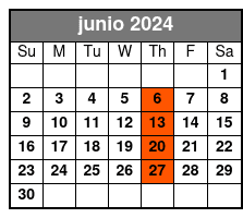1:00pm - Sun junio Schedule