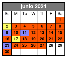 Start Times junio Schedule