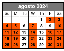 General agosto Schedule