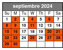 General septiembre Schedule