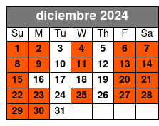 General diciembre Schedule