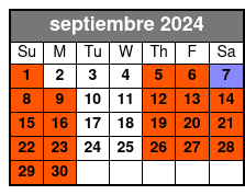  Am septiembre Schedule