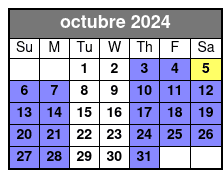  Am octubre Schedule