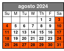 Morning 10:00 agosto Schedule