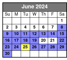 Sunset Sail on America 2 junio Schedule