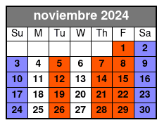 Group Tours noviembre Schedule