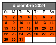 3rd Mezzanine Economy Seating diciembre Schedule