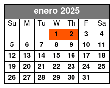 3rd Mezzanine Economy Seating enero Schedule