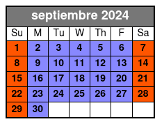 Standard septiembre Schedule