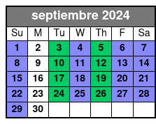 2:30pm septiembre Schedule