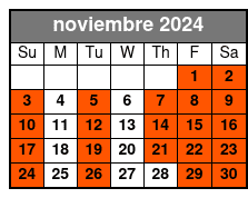 Met Express noviembre Schedule