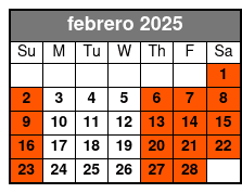 Met Express febrero Schedule