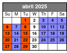 Met Express abril Schedule