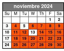 6:30pm noviembre Schedule