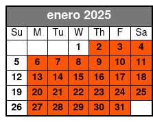 7:30 PM enero Schedule