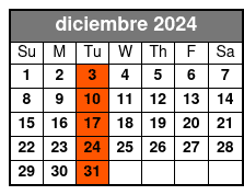 10:00am diciembre Schedule