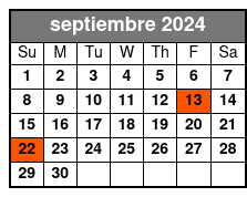 7pm septiembre Schedule
