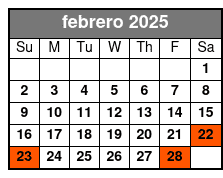 7pm febrero Schedule