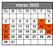 7pm marzo Schedule