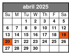 7pm abril Schedule