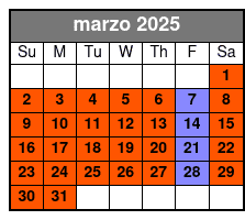 2 - Hours Tour marzo Schedule