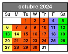 Premium Seating octubre Schedule