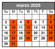 English Tours] marzo Schedule